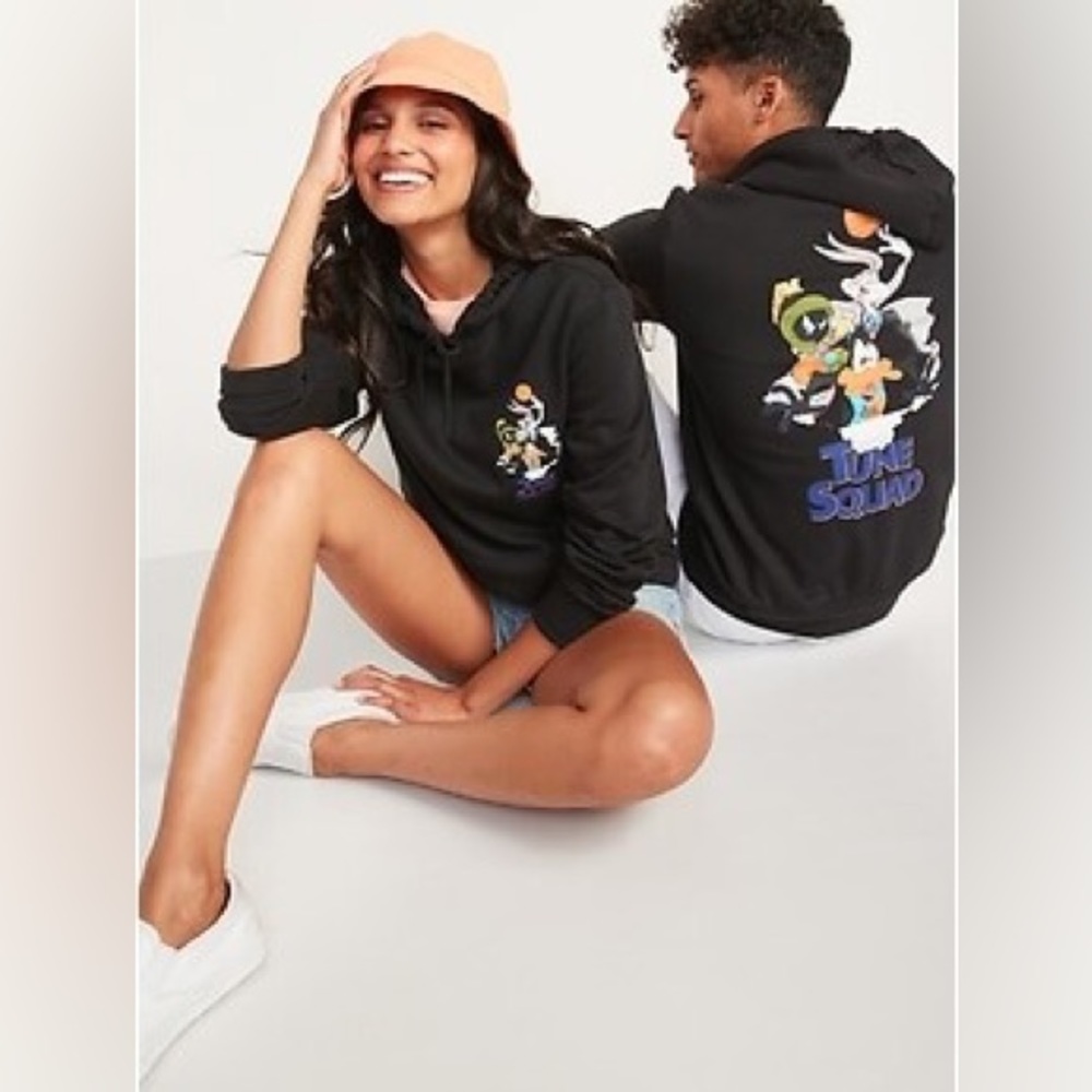 Vintage Hoodie Sweatshirt Looney Tunes Space Jam New Legacy Collector Size Large - Picture 3 of 16